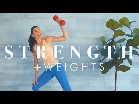 Knee Friendly Standing Strength Workout for Beginners & Seniors // 30 minute w/ dumbbells