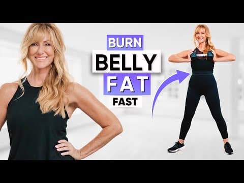 🔥10 Simple EXERCISES to Burn Belly Fat with Weights!