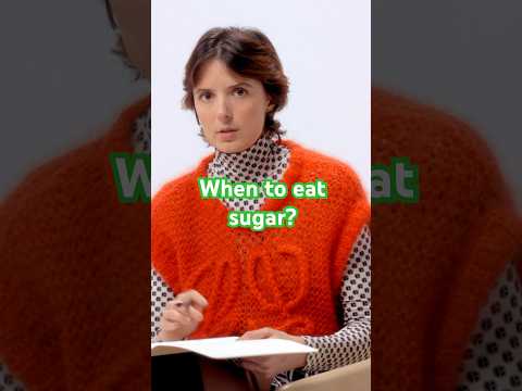 When to Eat Sugar for Less Health Impact! 🍰🕖#glucose #nutrition #hack #sugar