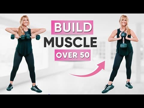 Full Body Dumbbell Workout for Women 50+ – Build Muscle in 30 Minutes!