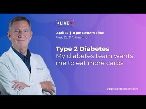 Dr. Westman LIVE Tonight - 8PM ET